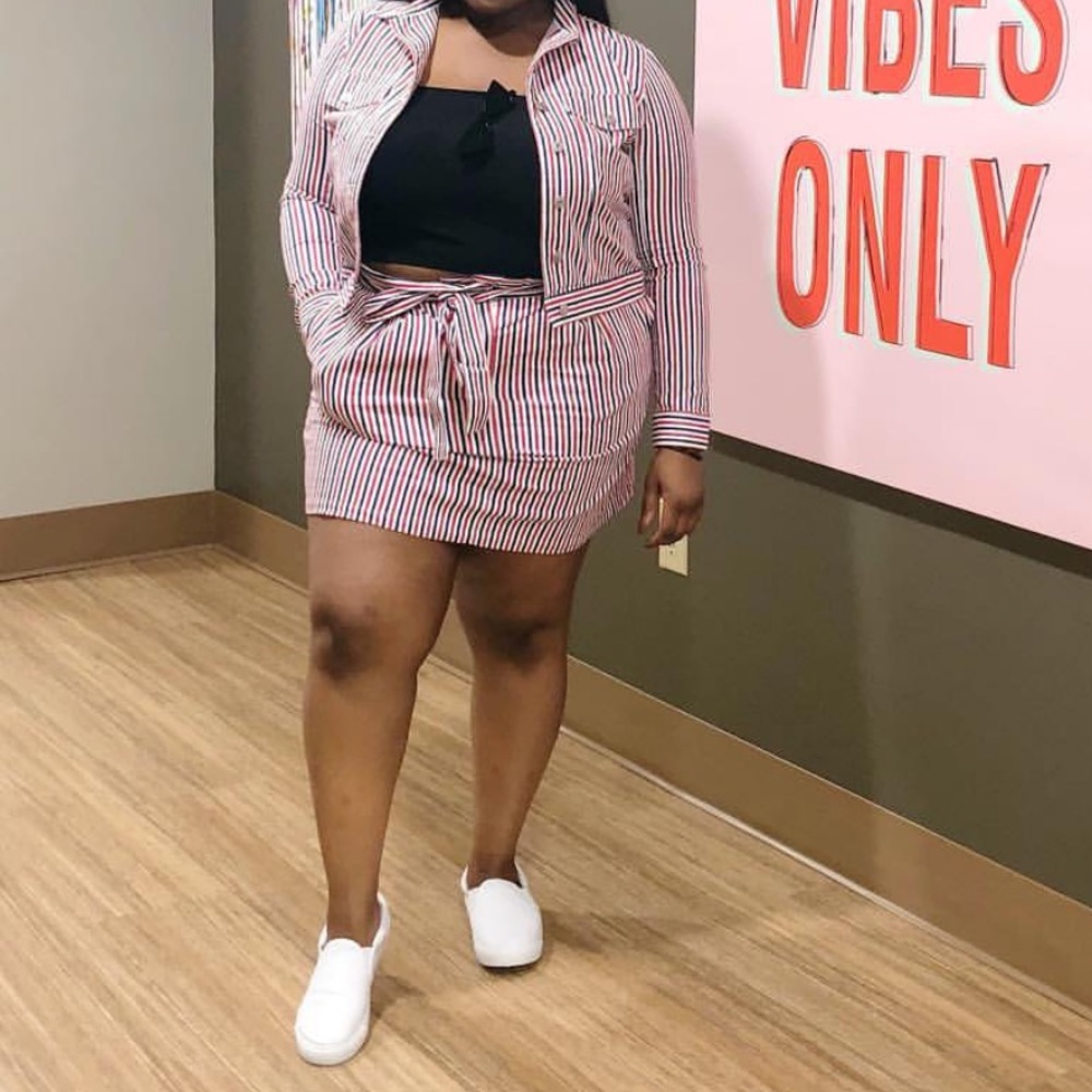 Plus Size Jacket and Skirt Co-Ord